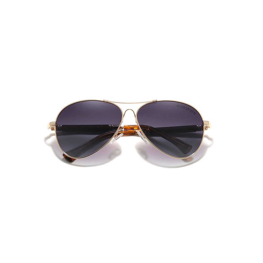 KINGSEVEN N7730 gold gray polarized lens UV400