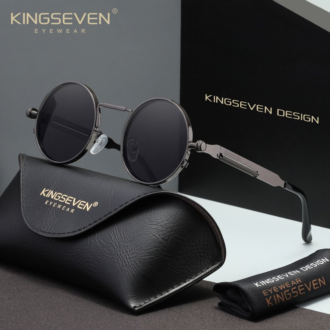KINGSEVEN N7579 gun gray polorized sunglasses for men