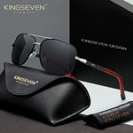 KINGSEVEN N724 silver gray polorized sunglasses for men