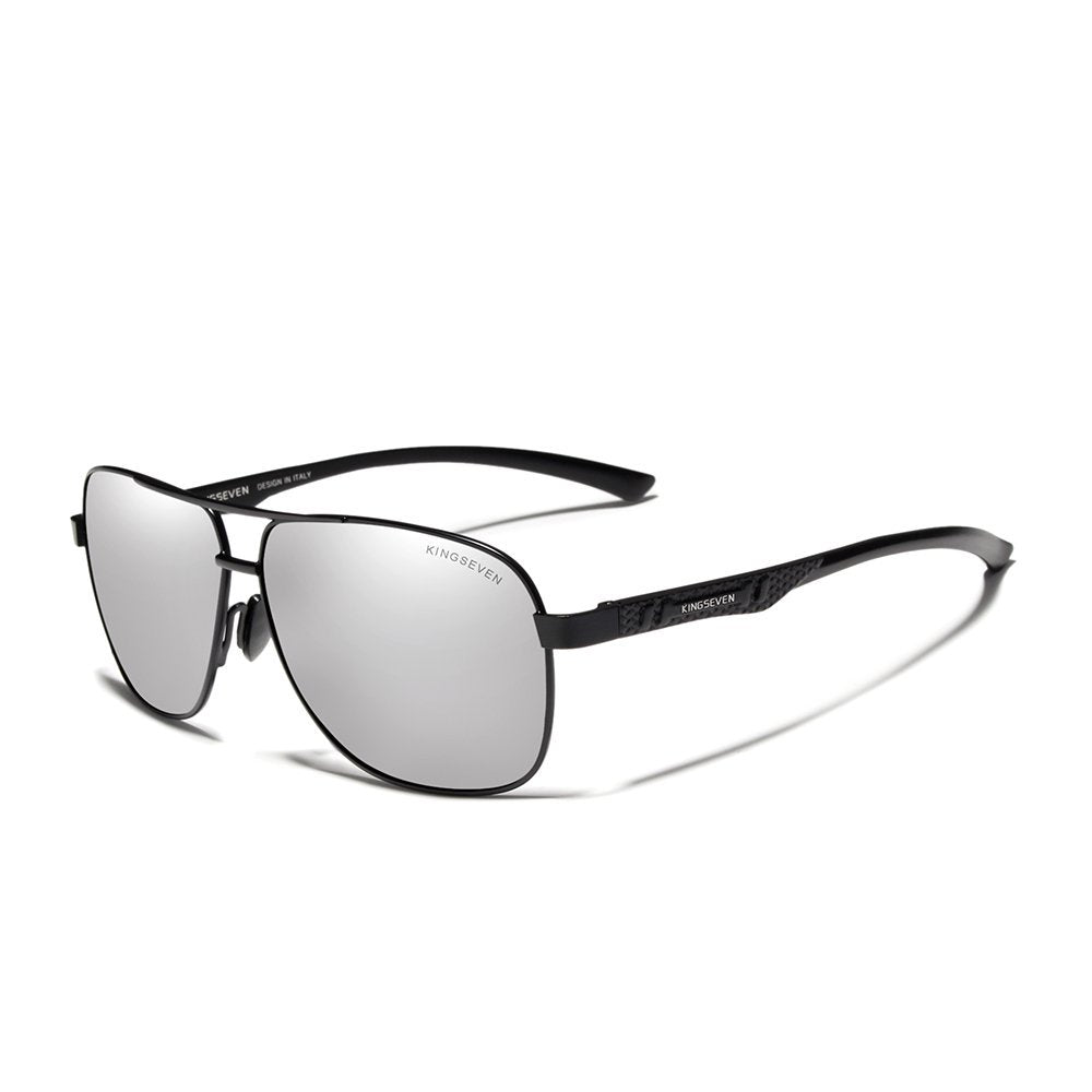  KINGSEVEN N7188 black silver polarized lens UV400 protection