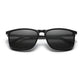 KINGSEVEN N7365 men shiny black gray polarized sunglasses TR90 frame