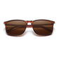 KINGSEVEN N7365 men brown polarized sunglasses TR90 frame