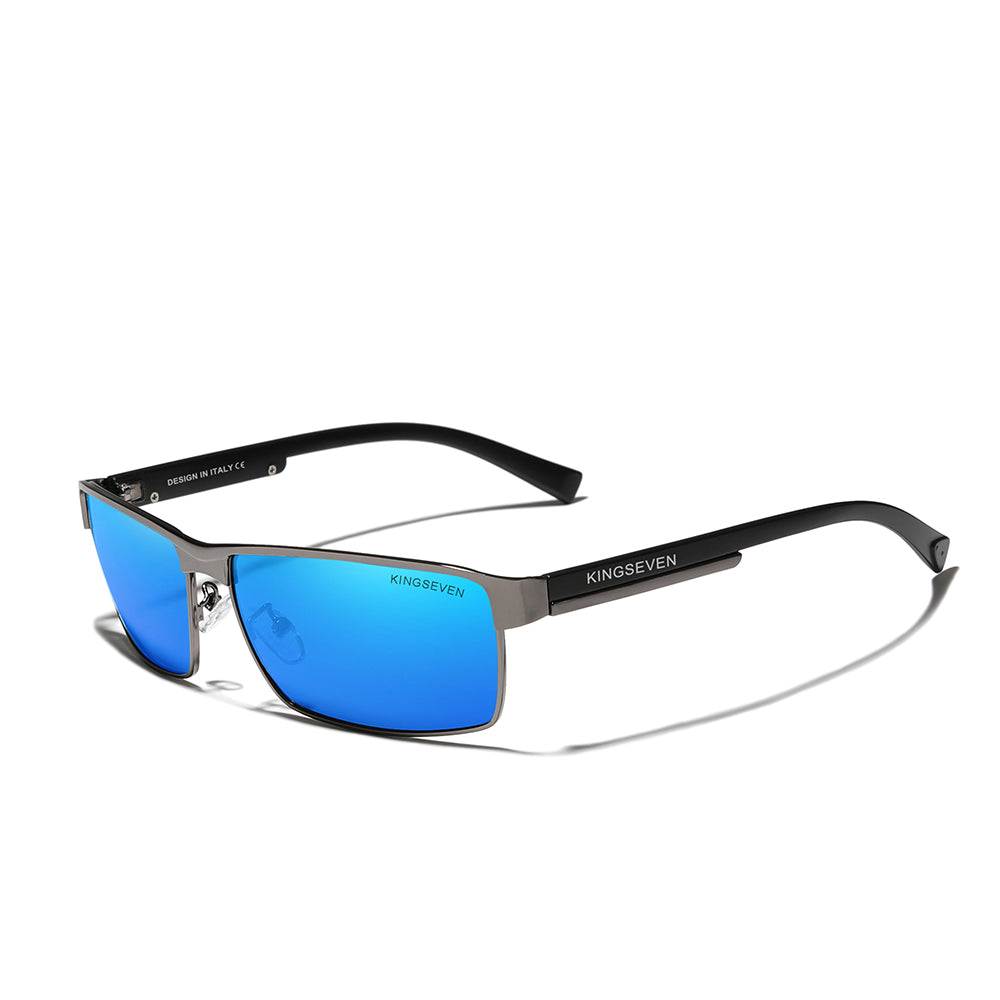 KINGSEVEN N7756 men gun blue polarized sunglasses aluminum frame