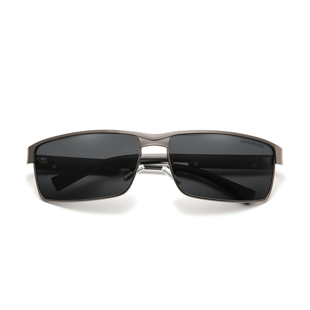 KINGSEVEN N7756 men gun gray polarized sunglasses aluminum frame
