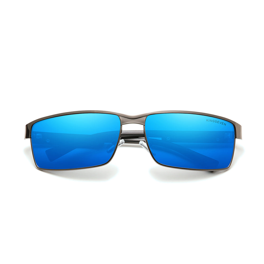 KINGSEVEN N7756 men gun blue polarized sunglasses aluminum frame