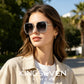 Woman wearing KINGSEVEN N7832 sunglasses outdoor