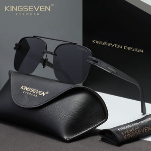 KINGSEVEN N7666 black gray polarized sunglasses