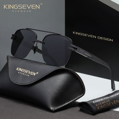 KINGSEVEN N7666 black gray polarized sunglasses