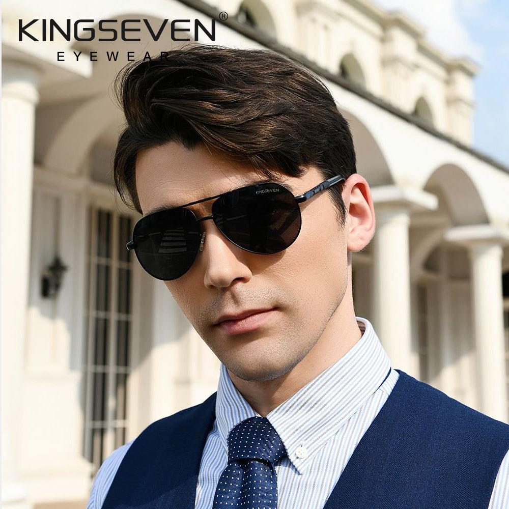 Man wearing KINGSEVEN K725 sunglasses outdoor