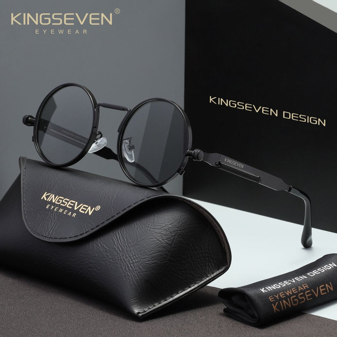 KINGSEVEN N7579 black photochromic polorized sunglasses for men