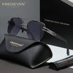 KINGSEVEN N7666 gun gradient gray polarized sunglasses