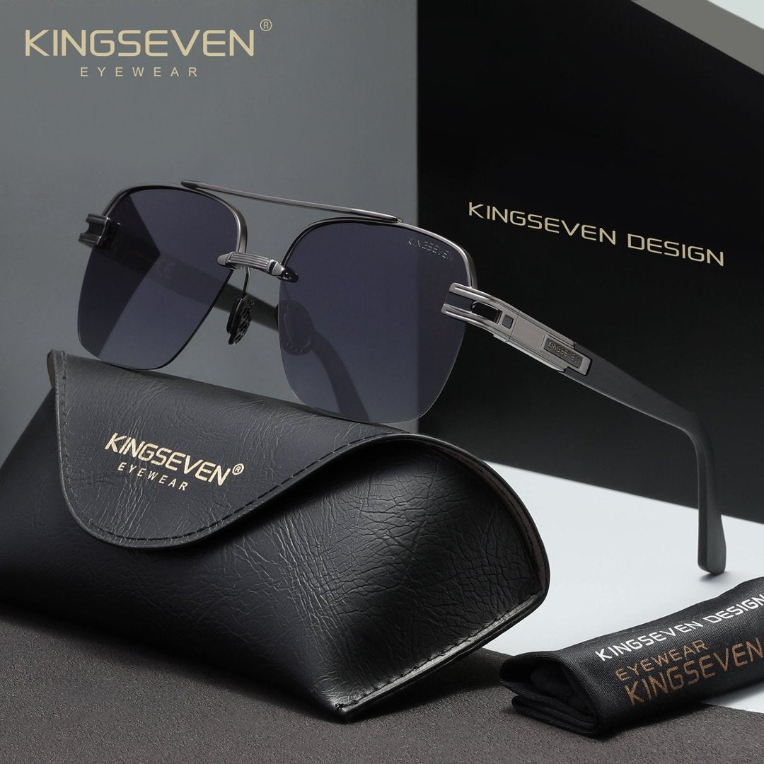 KINGSEVEN N7666 gun gradient gray polarized sunglasses