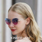 Woman wearing KINGSEVEN N801 sunglasses outdoor