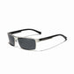 KINGSEVEN N7756 men silver gray polarized sunglasses aluminum frame