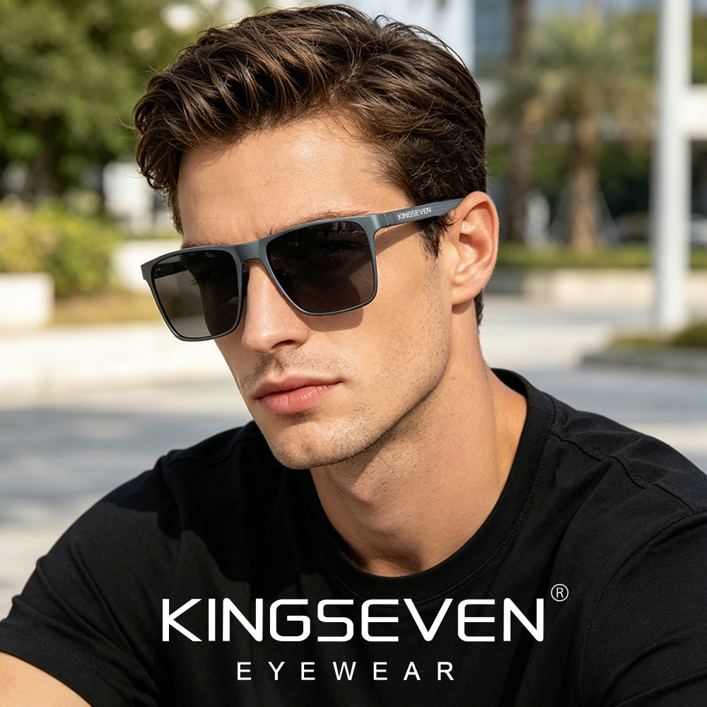 Man wearing KINGSEVEN N7190 sunglasses outdoor