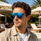 Man wearing KINGSEVEN N7762 sunglasses outdoor