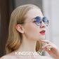 Woman wearing KINGSEVEN N802 sunglasses outdoor