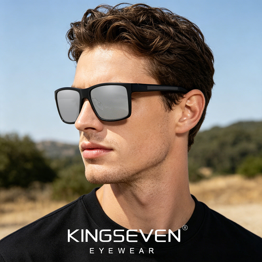 Man wearing KINGSEVEN N7021 sunglasses outdoor