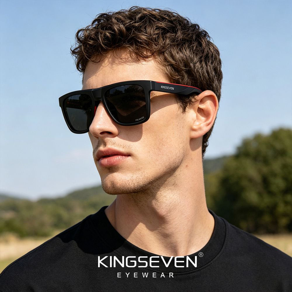 Man wearing KINGSEVEN LE798 sunglasses outdoor
