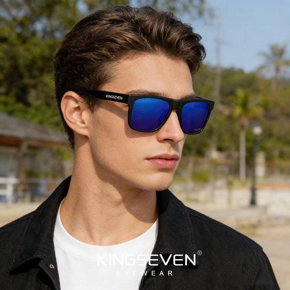 Man wearing KINGSEVEN LE798 sunglasses outdoor