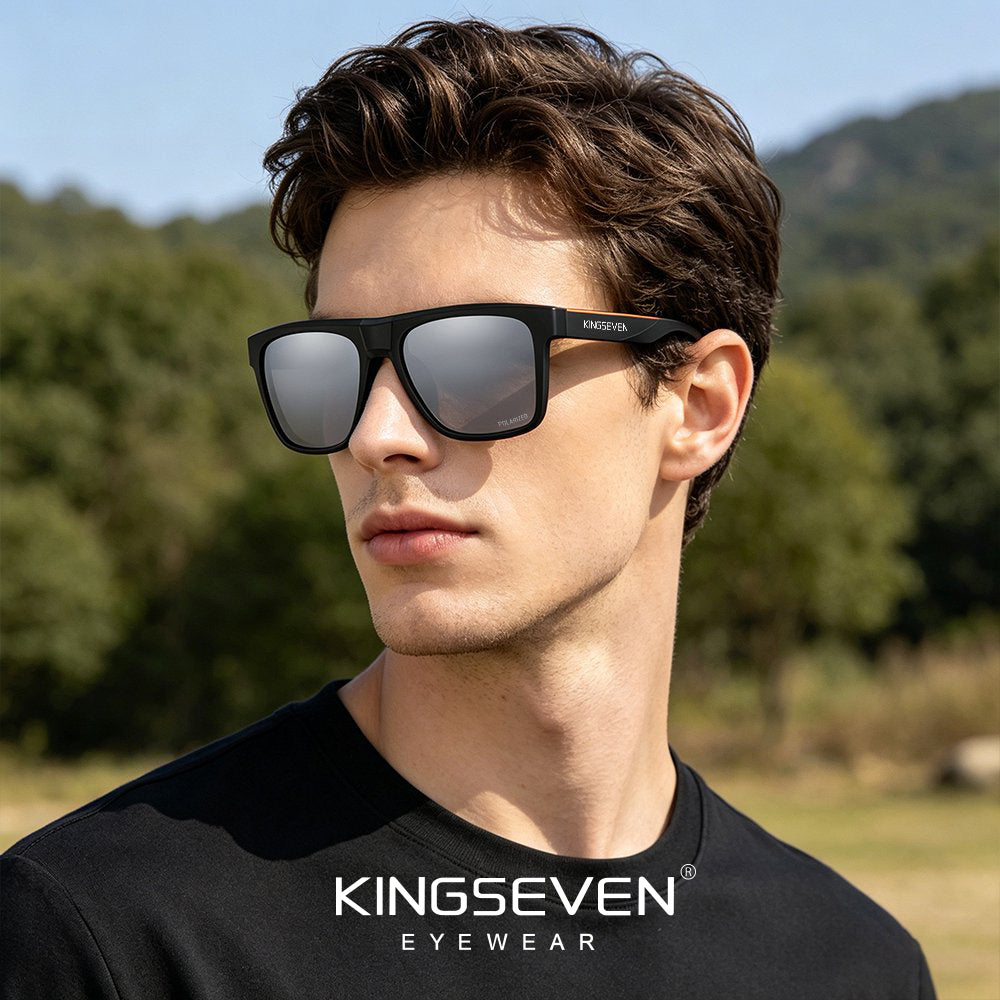 Man wearing KINGSEVEN LE798 sunglasses outdoor