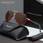 KINGSEVEN K725 red brown polarized sunglasses for men