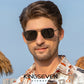 Man wearing KINGSEVEN N7118 sunglasses outdoor