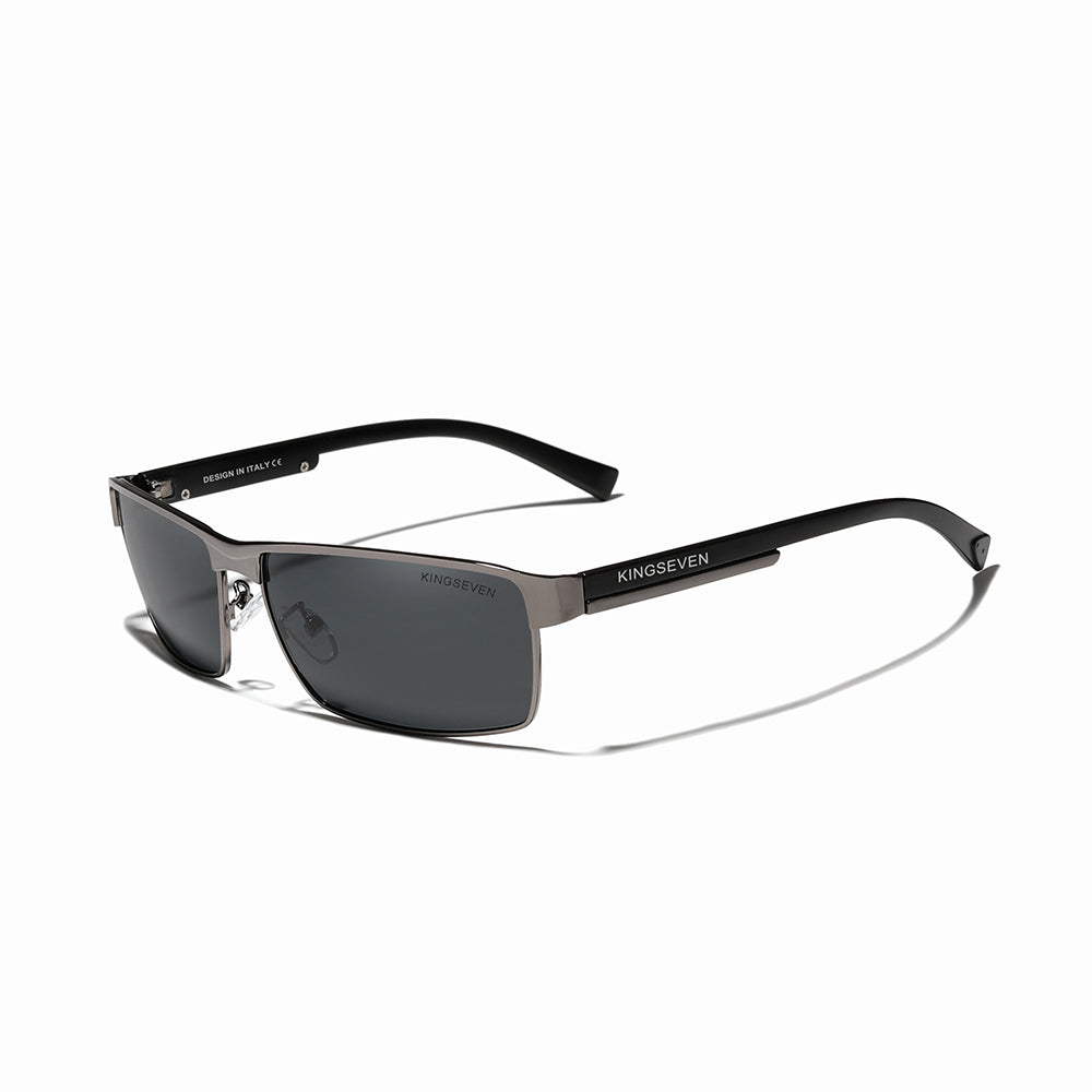 KINGSEVEN N7756 men gun gray polarized sunglasses aluminum frame