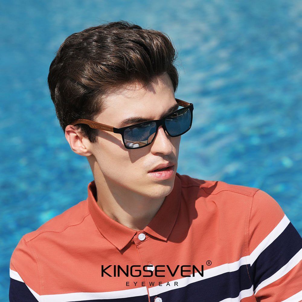 Man wearing KINGSEVEN W5507 sunglasses outdoor