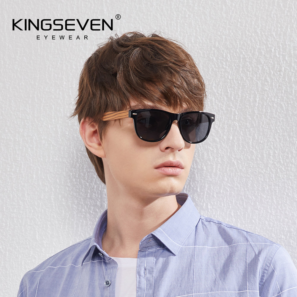 Man wearing KINGSEVEN W5520 sunglasses outdoor