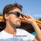 Man wearing KINGSEVEN LE759 sunglasses outdoor