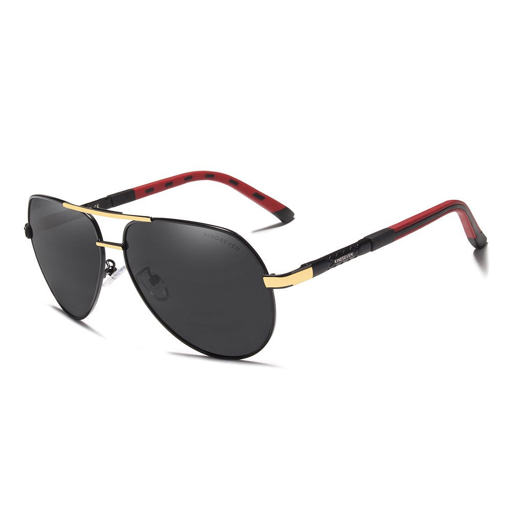  KINGSEVEN K725 gold gray polarized lens UV400 protection