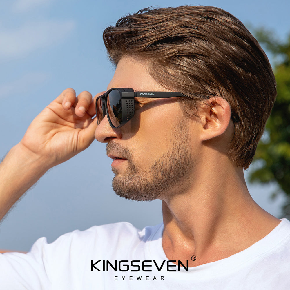 Man wearing KINGSEVEN LE790 sunglasses outdoor