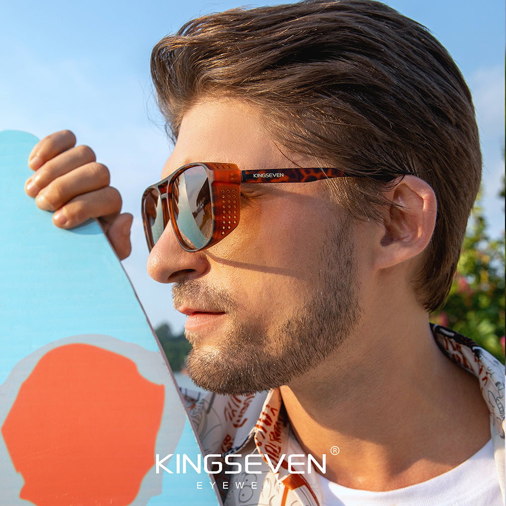 Man wearing KINGSEVEN LE790 sunglasses outdoor