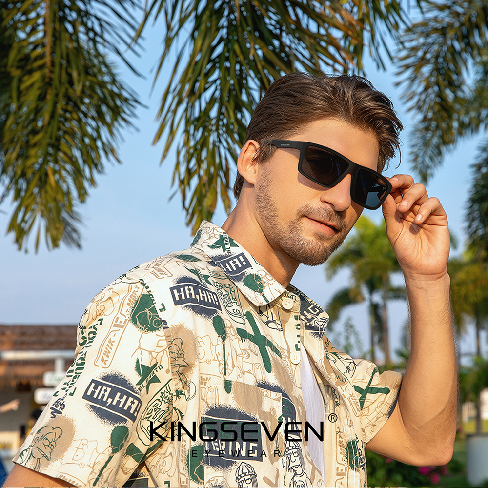Man wearing KINGSEVEN N799 sunglasses outdoor