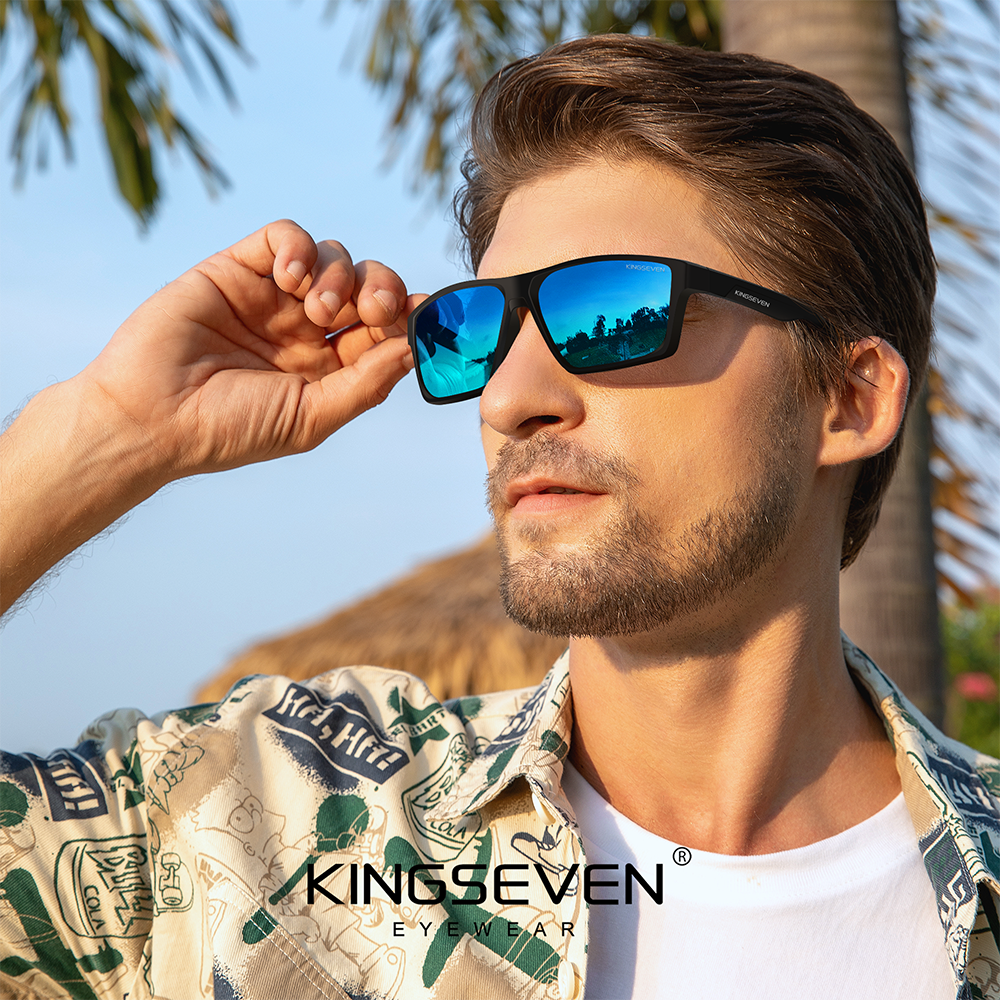 Man wearing KINGSEVEN N799 sunglasses outdoor