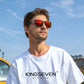 Man wearing KINGSEVEN LE530 sunglasses outdoor