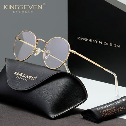 KINGSEVEN N4526 gold blue light sunglasses for men