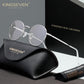 KINGSEVEN N4526 silver blue light sunglasses for men