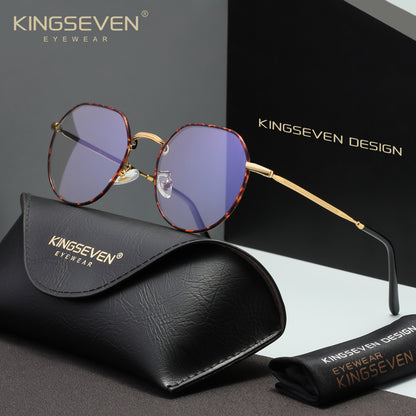 KINGSEVEN Aluminum 45% Blue Light Blocking Sunglasses UV400 Protection N4527