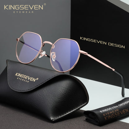 KINGSEVEN Aluminum 45% Blue Light Blocking Sunglasses UV400 Protection N4527