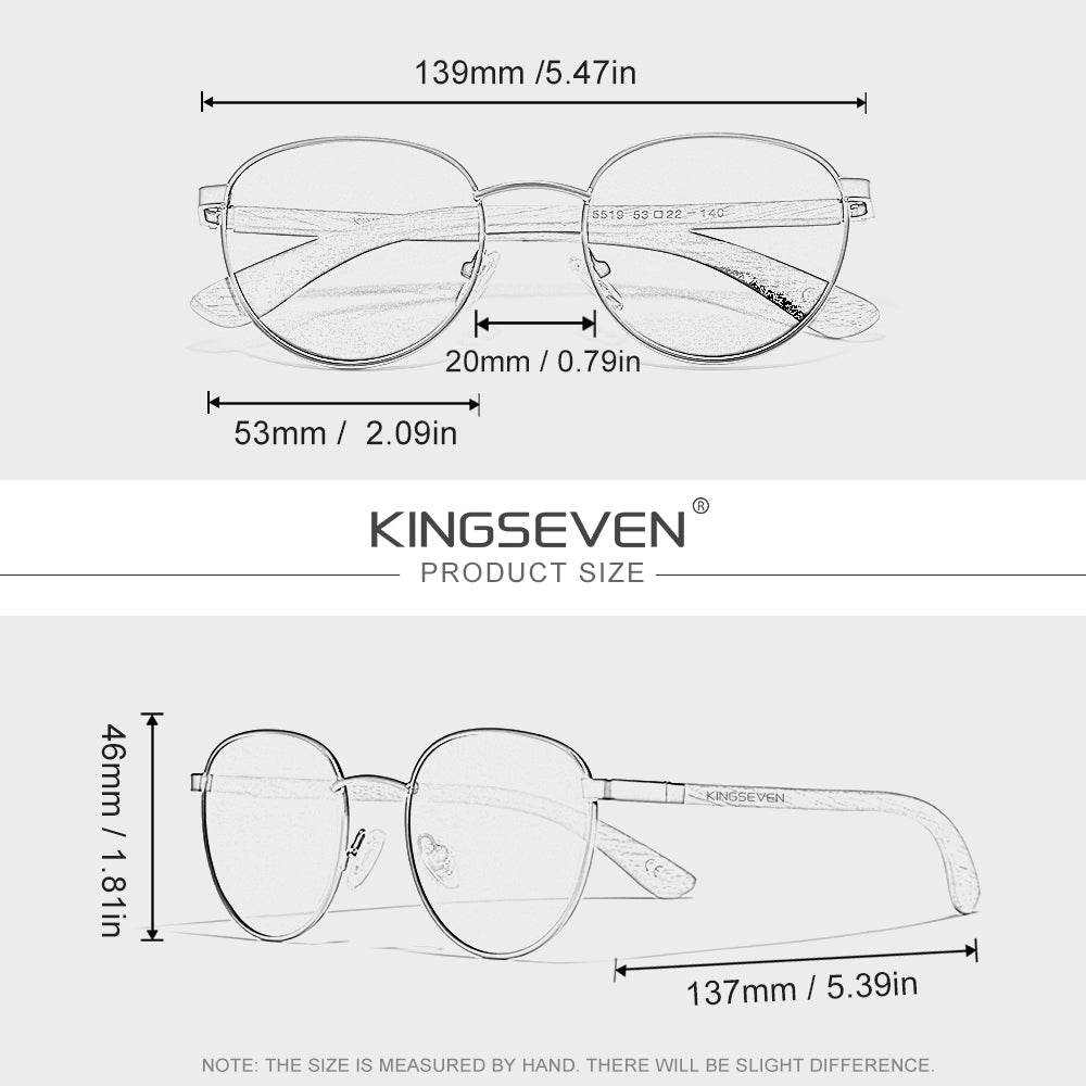 KINGSEVEN W5519 sunglasses size