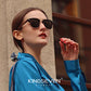 Woman wearing KINGSEVEN W5516 sunglasses outdoor