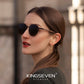 Woman wearing KINGSEVEN W5519 sunglasses outdoor