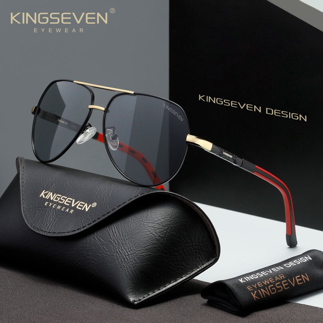 KINGSEVEN K725 gold photochromic polarized sunglasses for men