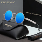 KINGSEVEN N7579 silver blue polorized sunglasses for men