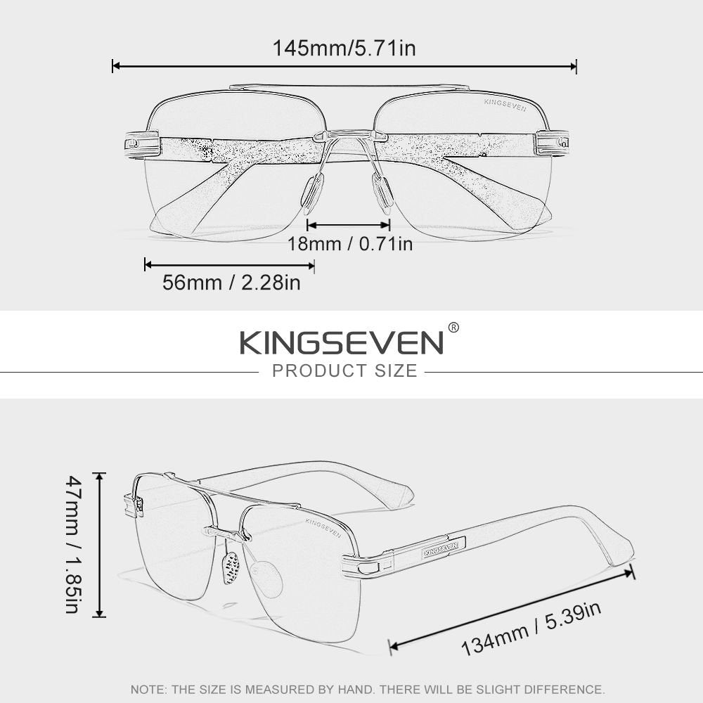 KINGSEVEN N7666 sunglasses size