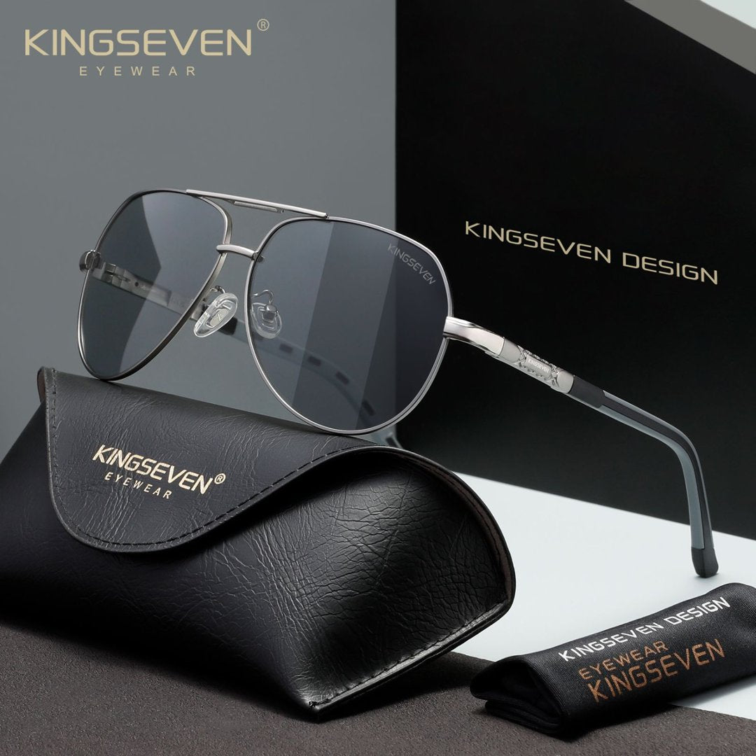 KINGSEVEN K725 gun photochromic polarized sunglasses for men