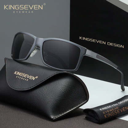 KINGSEVEN N7021 gun-gray polarized sunglasses for men