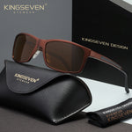 KINGSEVEN N7021 brown polarized sunglasses for men